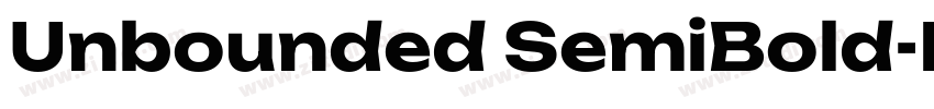 Unbounded SemiBold字体转换